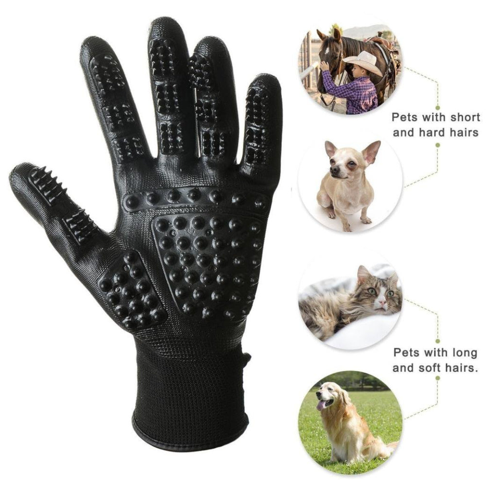 Grooming Glove That Pets Love - Shed Less, Cuddle More