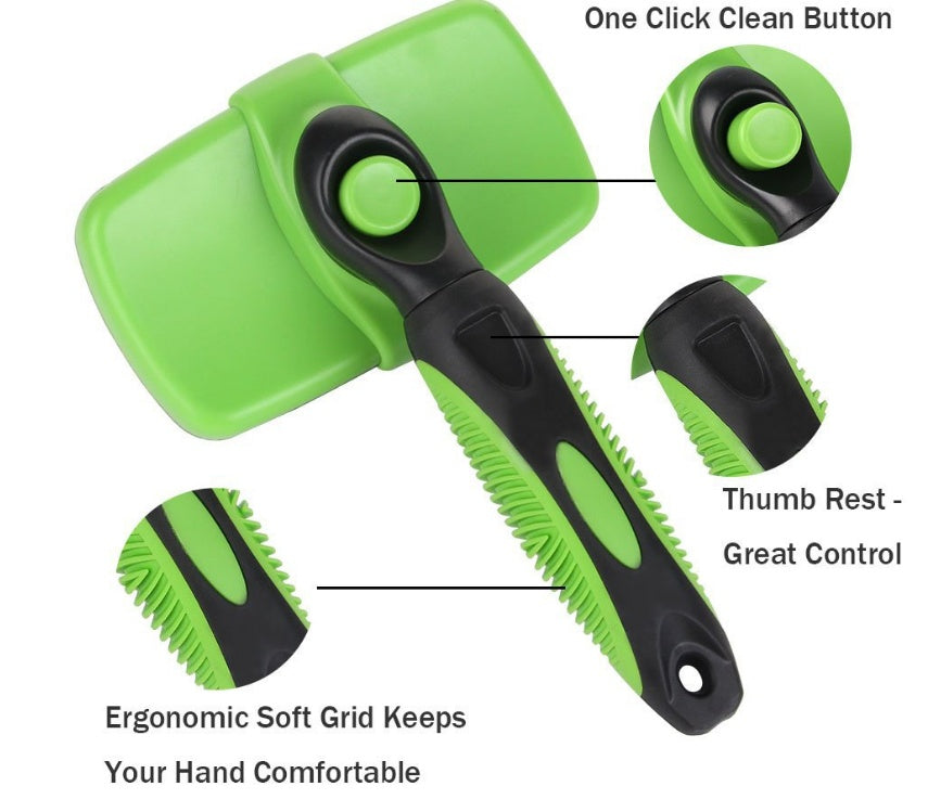 Effortless Fur Removal - Slicker Brush Your Pet Will Love