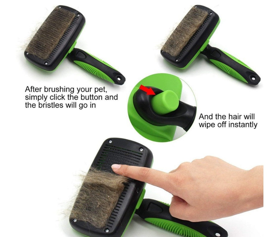 Effortless Fur Removal - Slicker Brush Your Pet Will Love