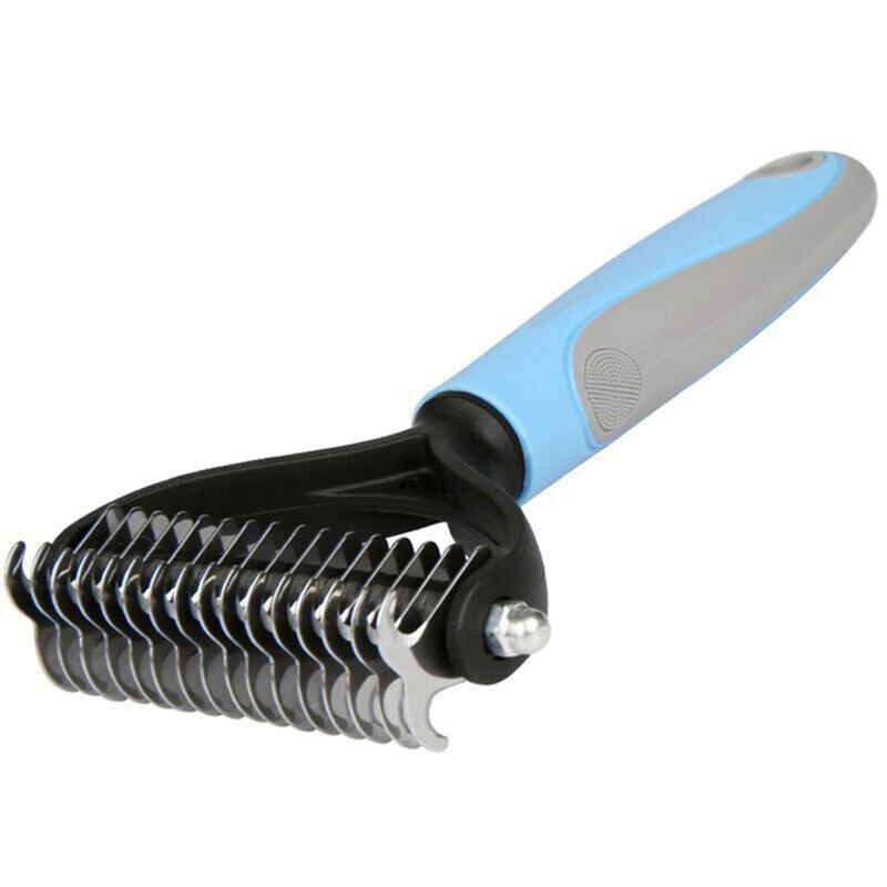 Dual-Sided Grooming Brush for Easy Shedding Control