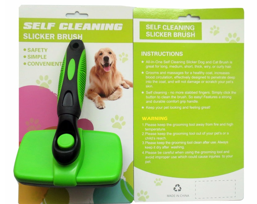 Effortless Fur Removal - Slicker Brush Your Pet Will Love