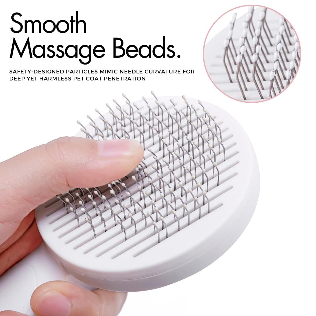 Gentle Self-Cleaning Brush for Happy, Tangle-Free Cats
