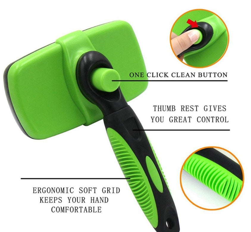 Effortless Fur Removal - Slicker Brush Your Pet Will Love