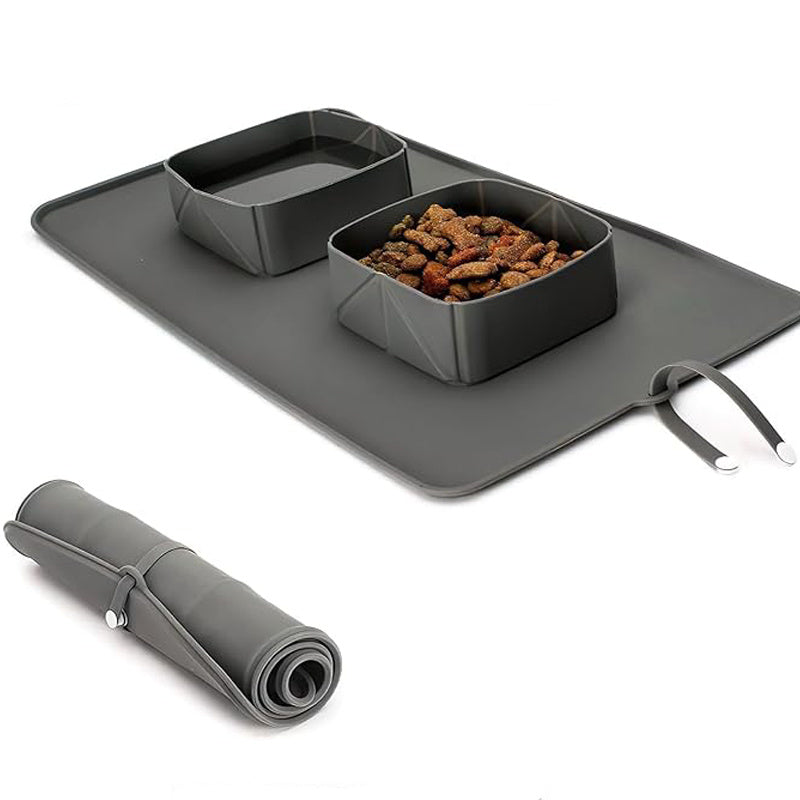 Feed and Hydrate Anywhere with These Foldable Pet Bowls