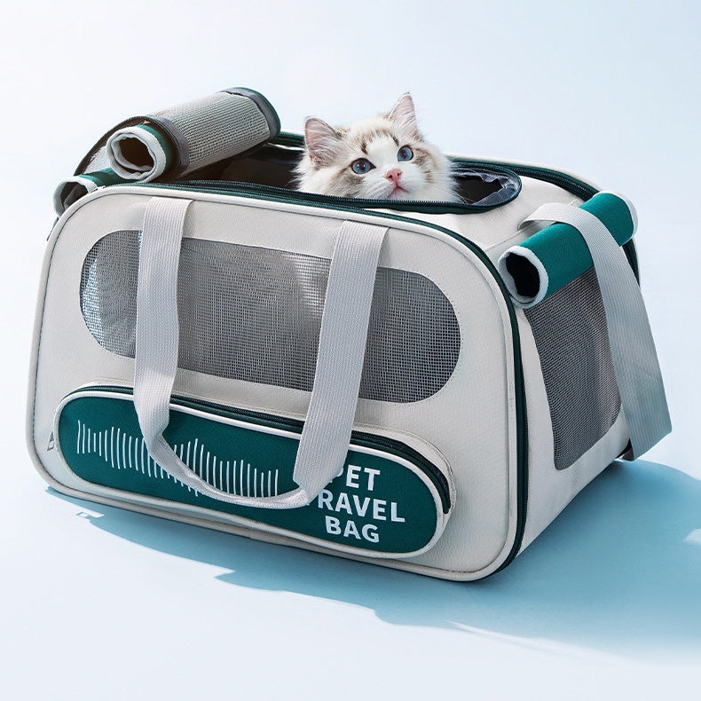 Portable Soft Pet Bag for Trips, Vet Visits & More