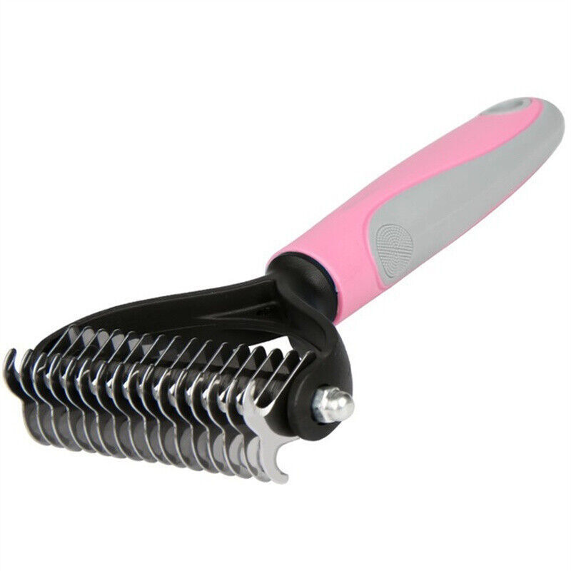 Dual-Sided Grooming Brush for Easy Shedding Control