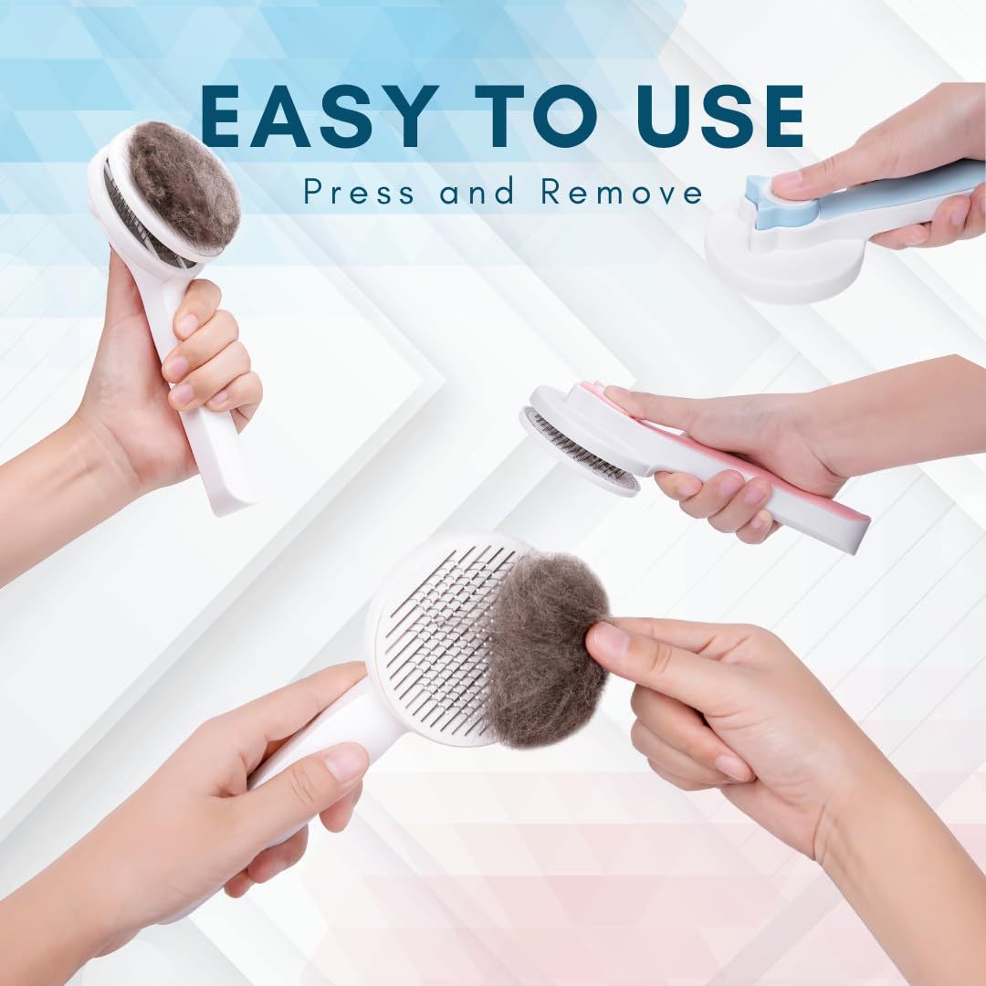 Gentle Self-Cleaning Brush for Happy, Tangle-Free Cats