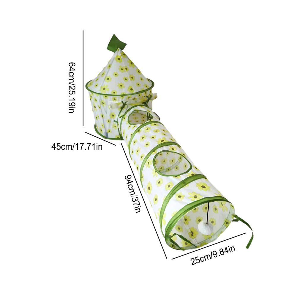 Interactive Tunnel Toy for Curious Cats and Bunnies