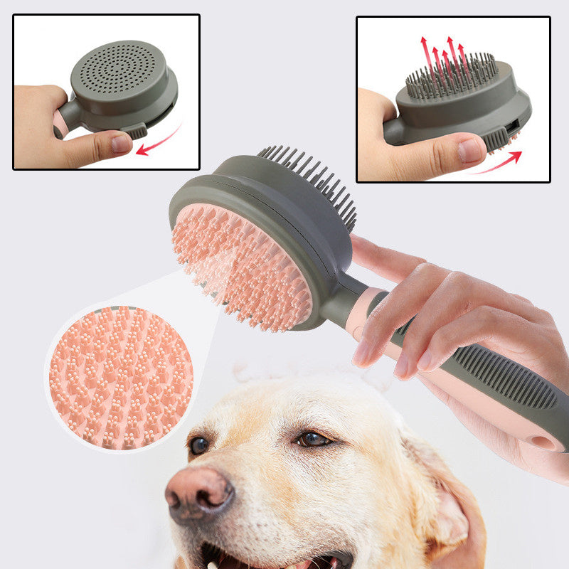 Gentle Self-Cleaning Brush for Fuss-Free Pet Grooming