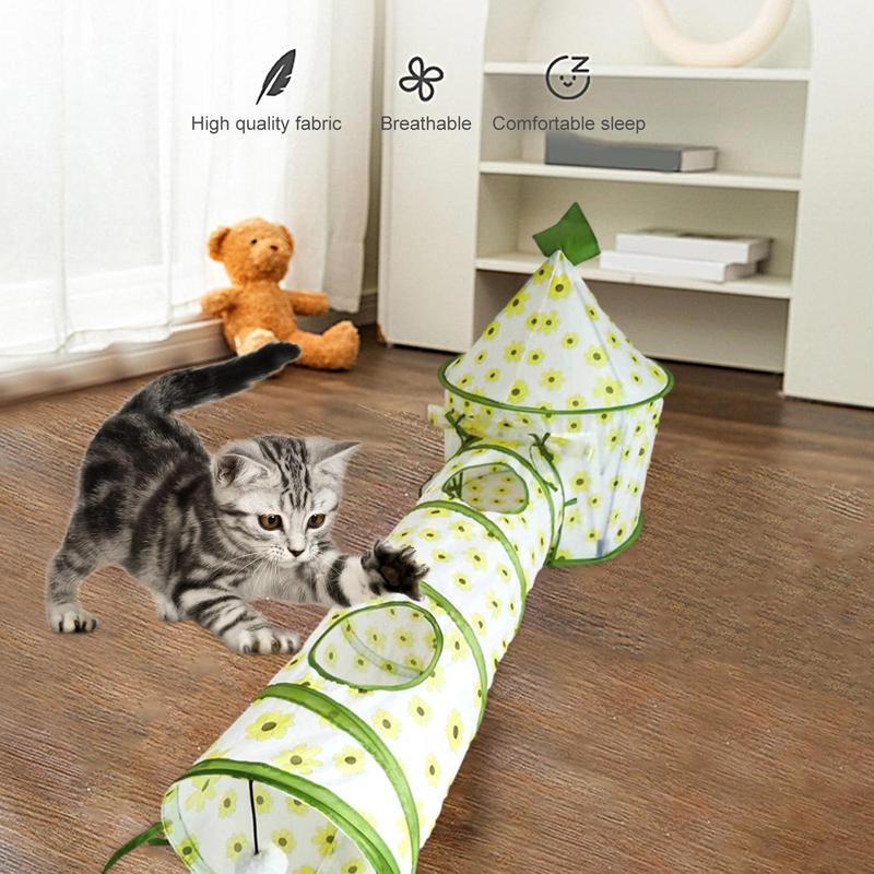 Interactive Tunnel Toy for Curious Cats and Bunnies