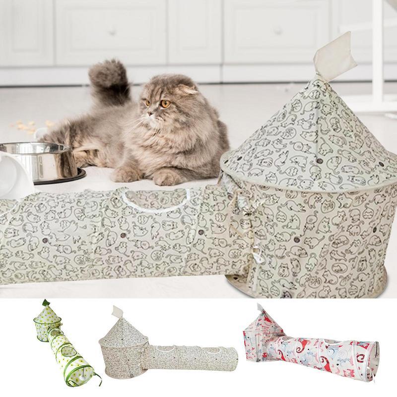 Interactive Tunnel Toy for Curious Cats and Bunnies